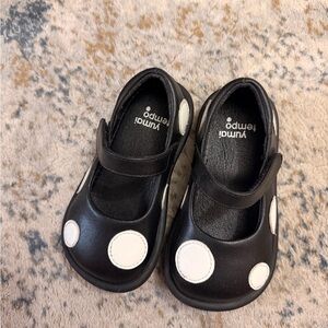 Black and White Kids Dress Shoes